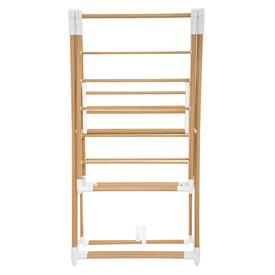 Uscator rufe 5Five Bara cu aripi laterale, efect lemn, ABS si spuma PVC, 138x51x90 cm, maro
