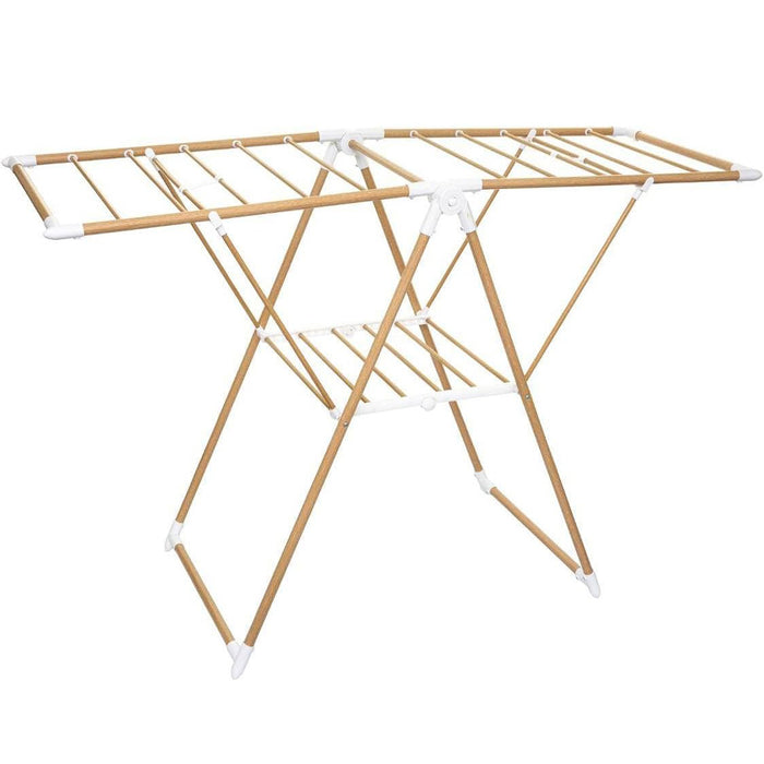 Uscator rufe 5Five Bara cu aripi laterale, efect lemn, ABS si spuma PVC, 138x51x90 cm, maro - BazarOltenia