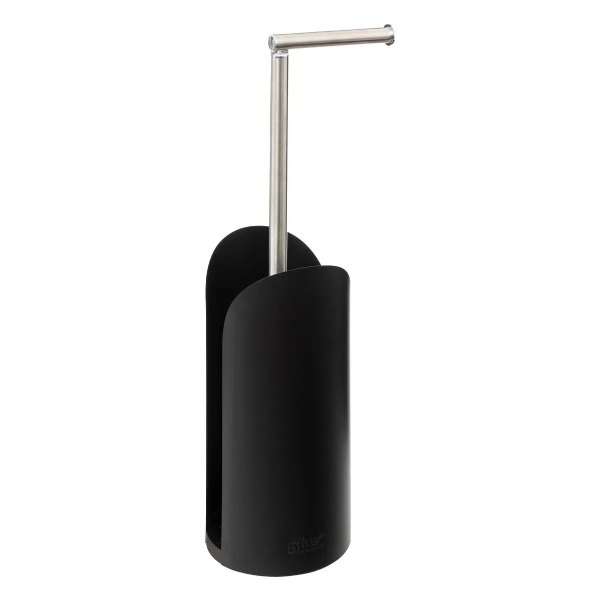 Suport hartie igienica 5Five Colors, otel, 15x60 cm, negru