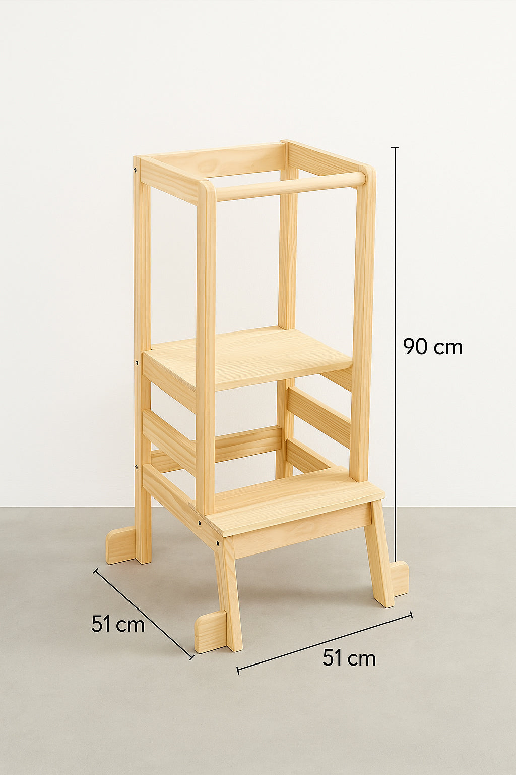 Turn observatie copii Atmosphera Lea din lemn de pin, 51x51x90 cm, natur