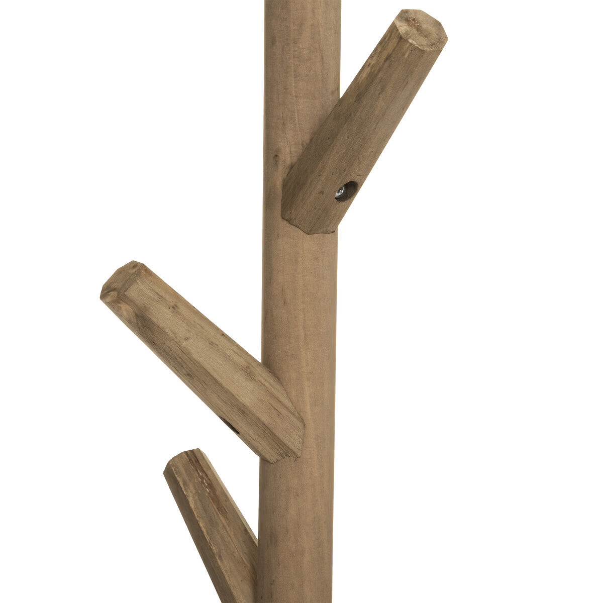 Cuier Atmosphera Wild cu 7 agatatori, lemn si MDF, 39x39x178 cm, maro