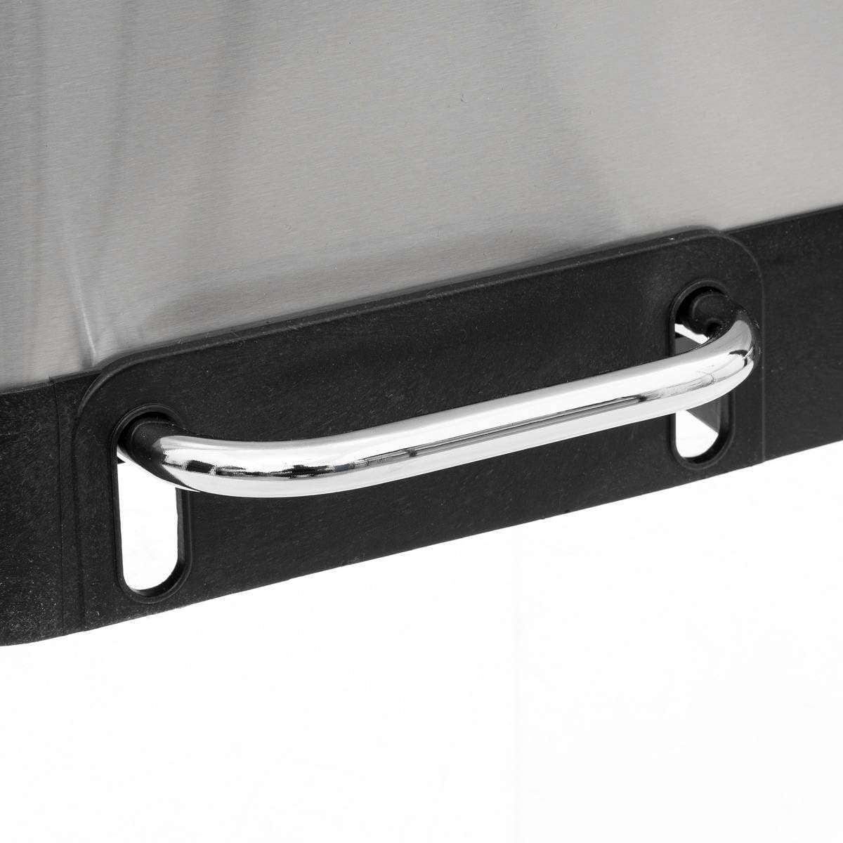 Cos de gunoi Ariane cu pedala, din inox, colectare selectiva, 2 x 30L, 49x40x67 cm, argintiu