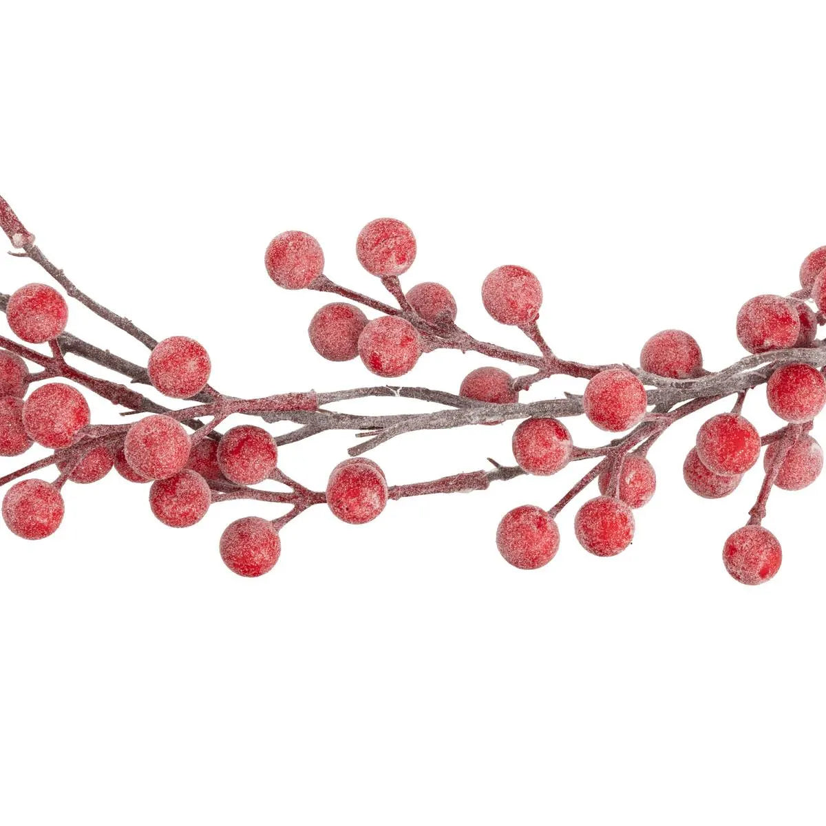 Ghirlanda decorativa cu fructe rosii, 190 cm, rosu