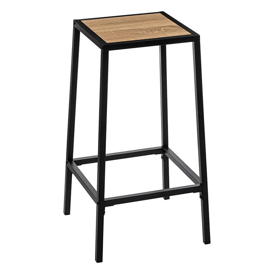 Set 2 scaune bar 5Five Aliaj din otel, 32x32x71 cm, negru