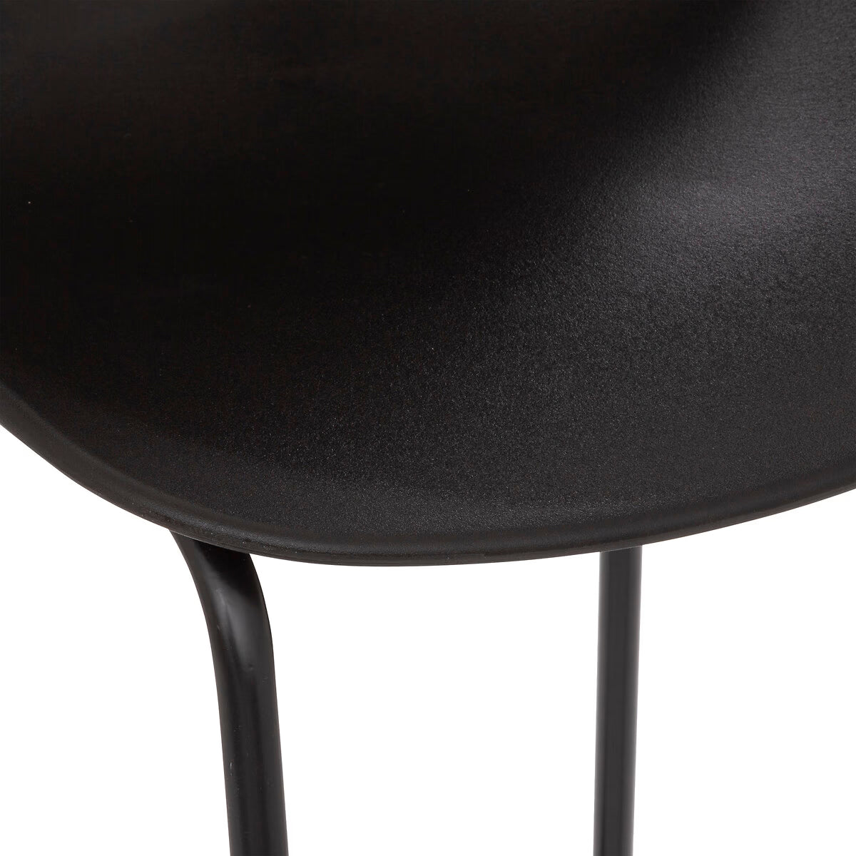 Scaun bar Atmosphera Otac, 47x49x83 cm, polipropilena si metal, negru