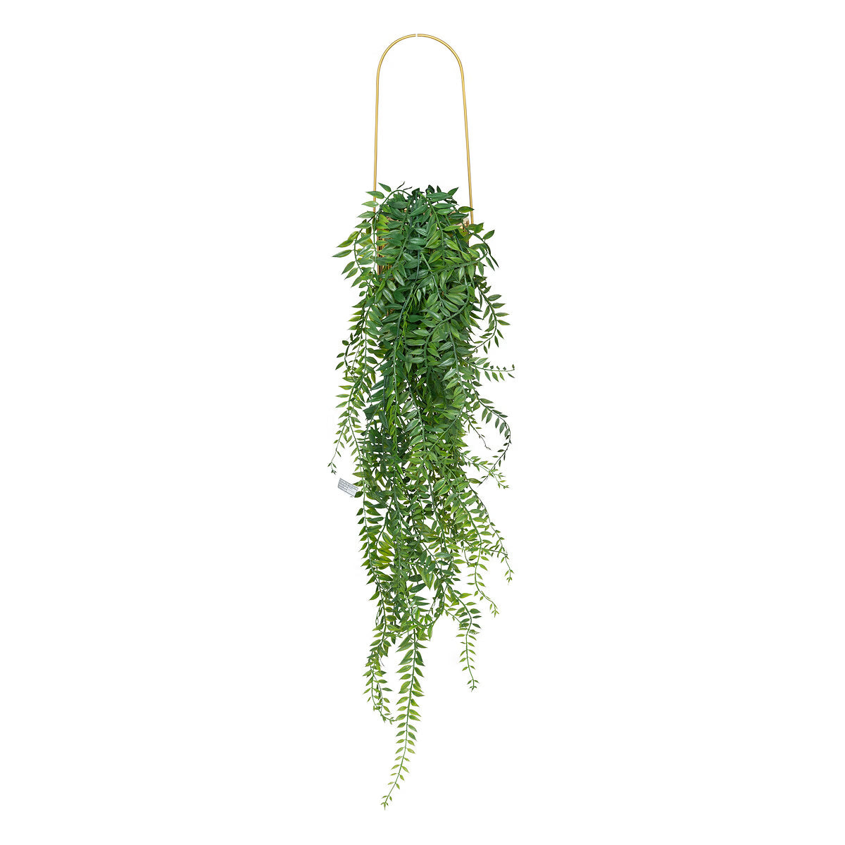 Planta artificiala suspendata Atmosphera Le Collectionneur cu ghiveci ceramic, 105 cm, auriu