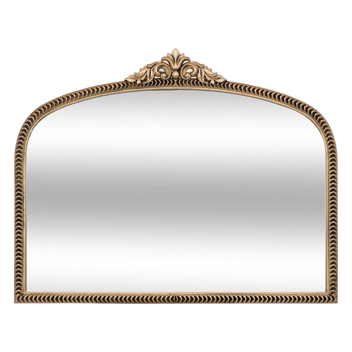 Atmosphera Victoria oglinda decorativa cu rama din MDF si detalii sculptate, 71x56 cm, auriu