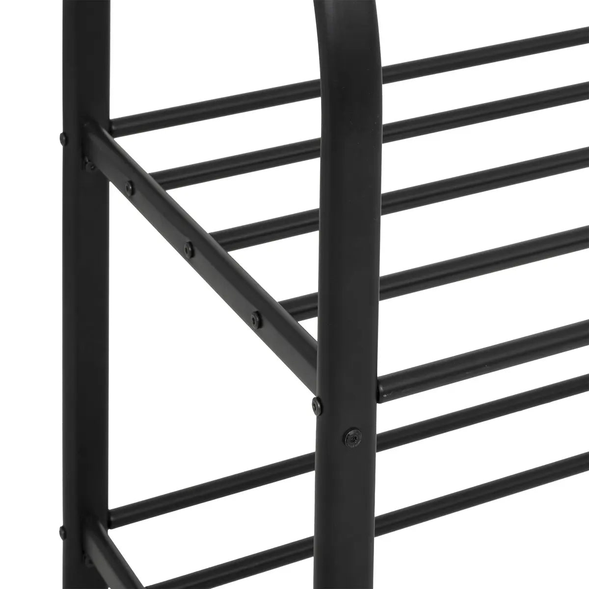 Suport haine 5Five Strongy cu bara dubla si roti, otel, 117x50x170 cm, negru