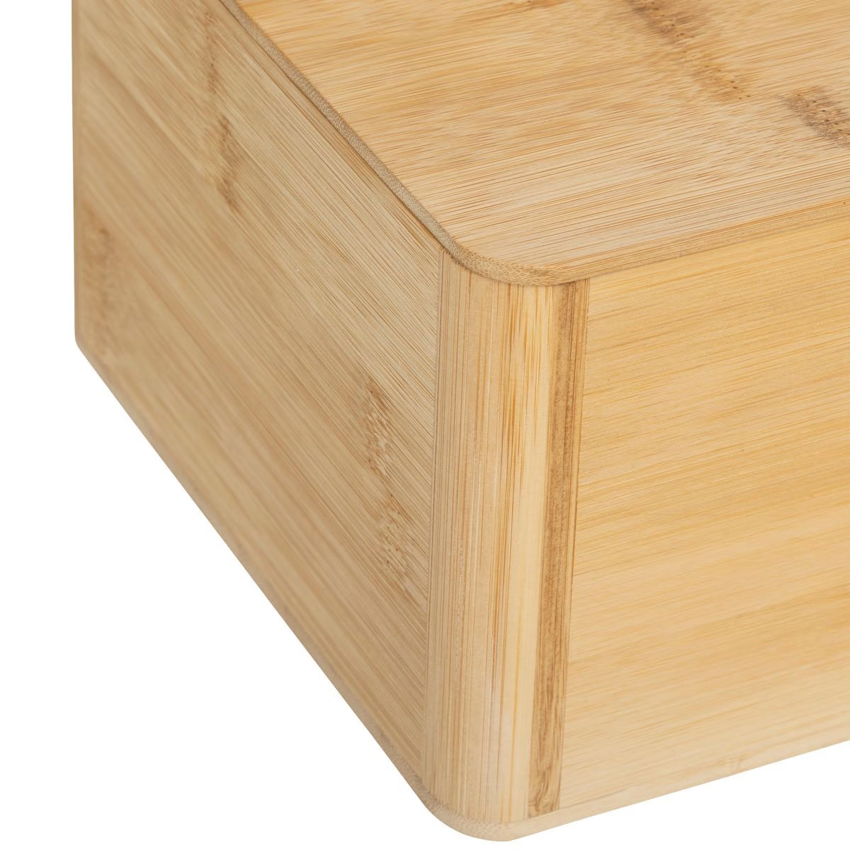 Cutie paine bambus 5Five cu design natural si capac rabatabil, 33x13x20 cm, maro natur