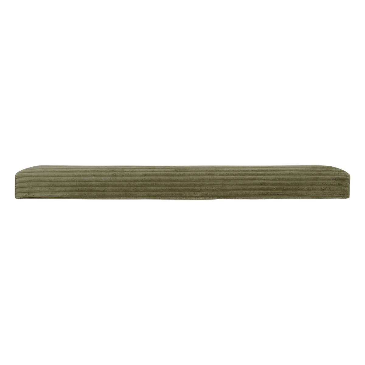 Taburet dublu pliabil Atmosphera Arum din material tip catifea raiat, 76x38x38 cm, verde kaki