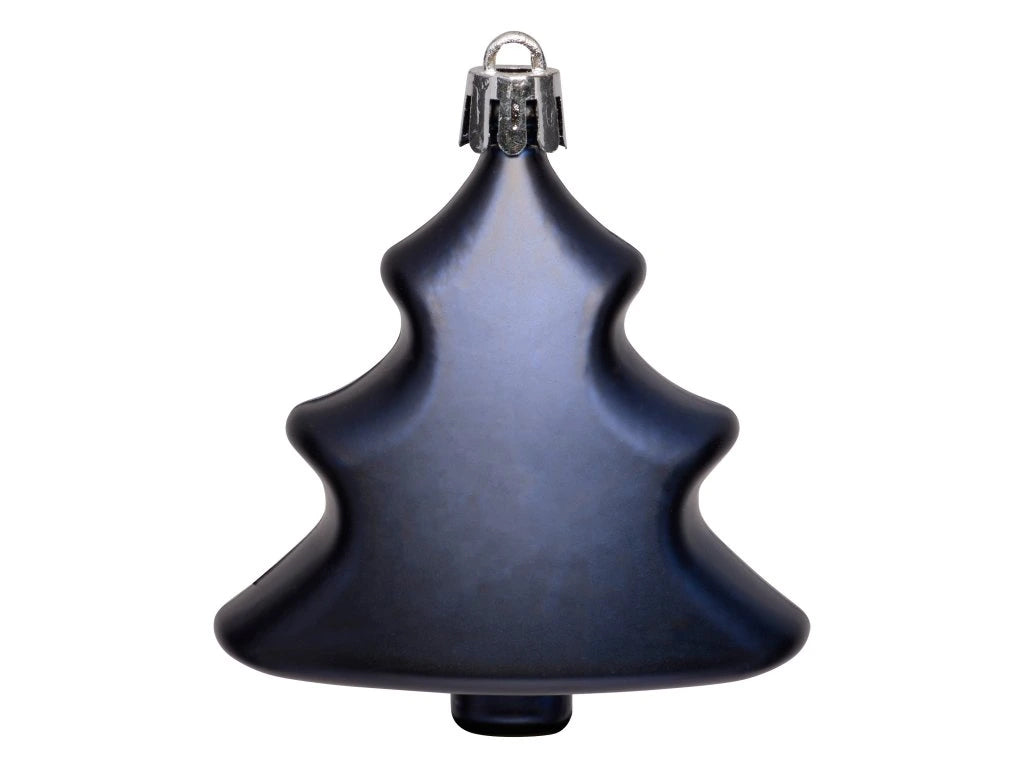Set decoratiuni pentru brad Quiet Times, 60 piese, alb, albastru, argintiu
