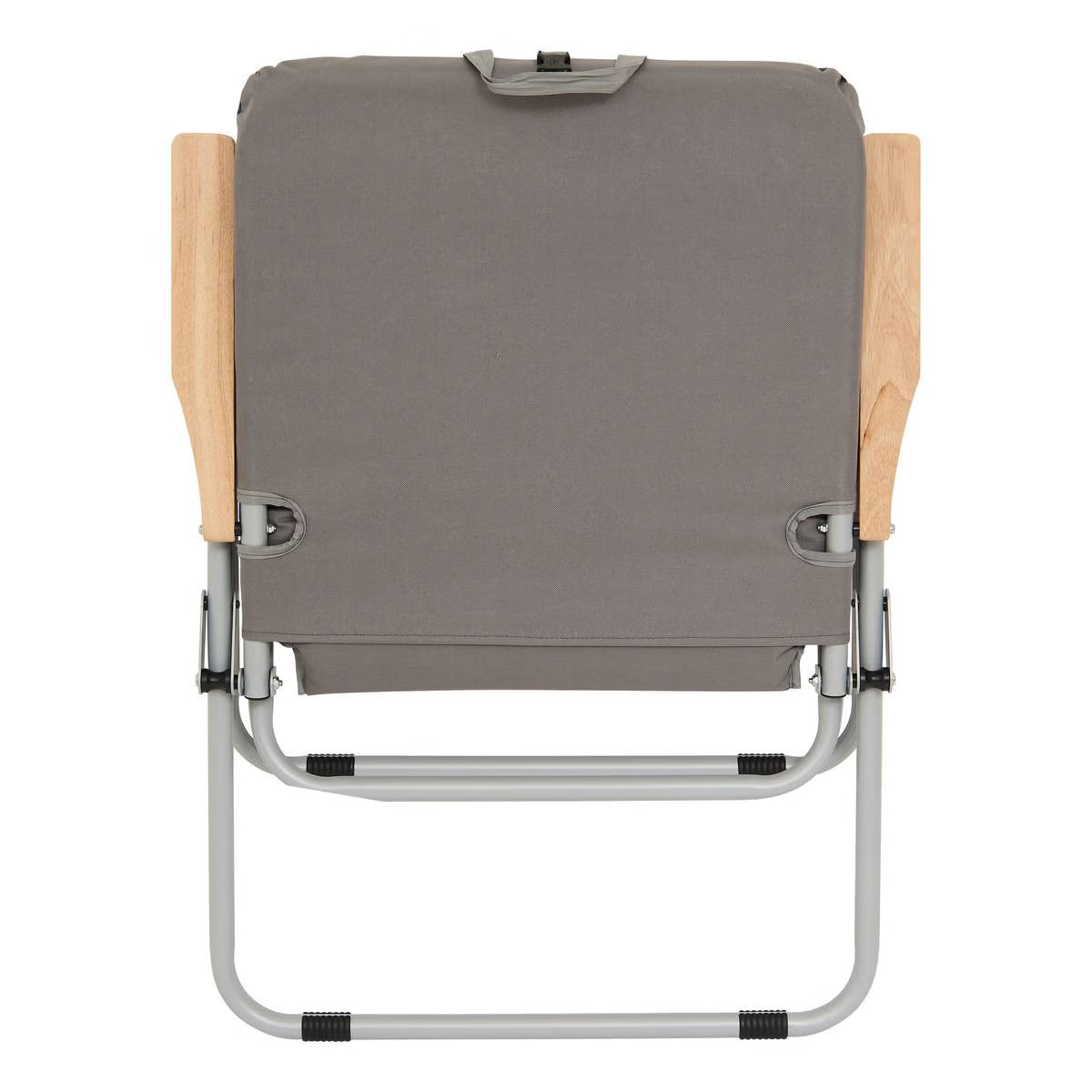 Scaun pliabil camping sau pescuit 5Five cu cadru din otel, sezut si spatar cu burete, 64x62x91 cm, gri antracit