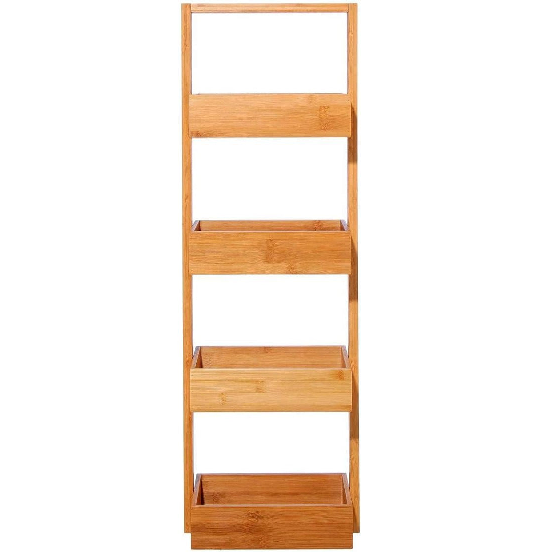 Etajera 5Five Tidy Box cu 4 rafturi, bambus, 35x33x144 cm, natur