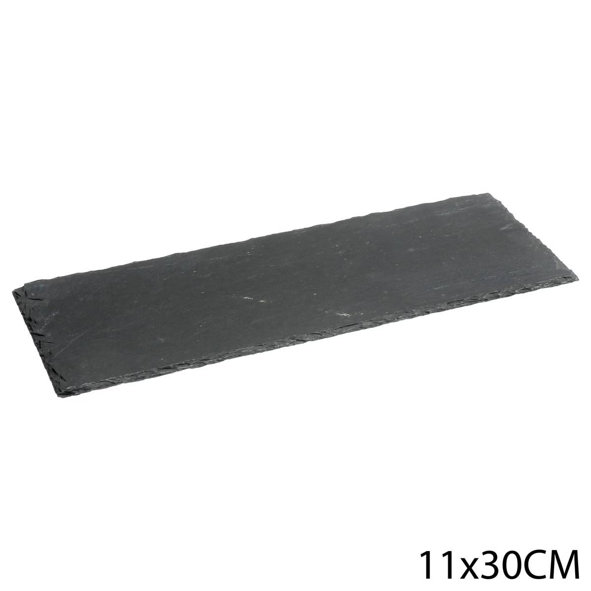 Platou servire Atmosphera ardezie, 11x30 cm, negru