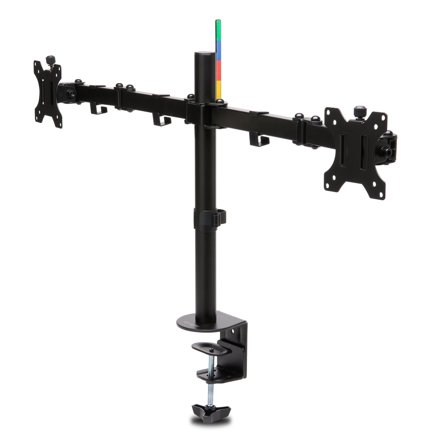 SUPORT de birou KENSINGTON, pt 2 TV/monitor plat, diag. max 32 inch, rotatie, inclinare, pivotare, orizontala, verticala, totala, max 8 Kg, "K55409WW"