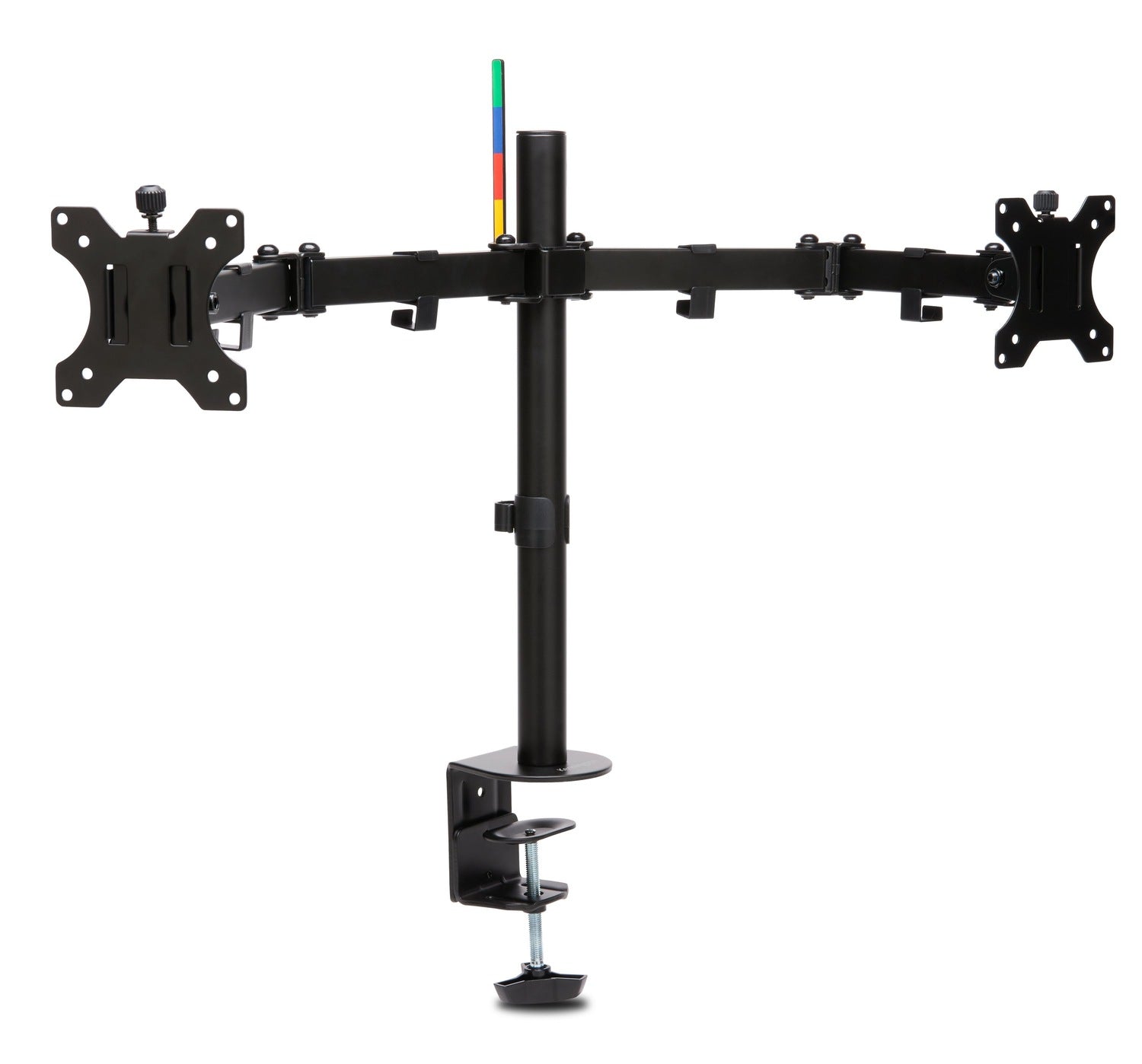 SUPORT de birou KENSINGTON, pt 2 TV/monitor plat, diag. max 32 inch, rotatie, inclinare, pivotare, orizontala, verticala, totala, max 8 Kg, "K55409WW"