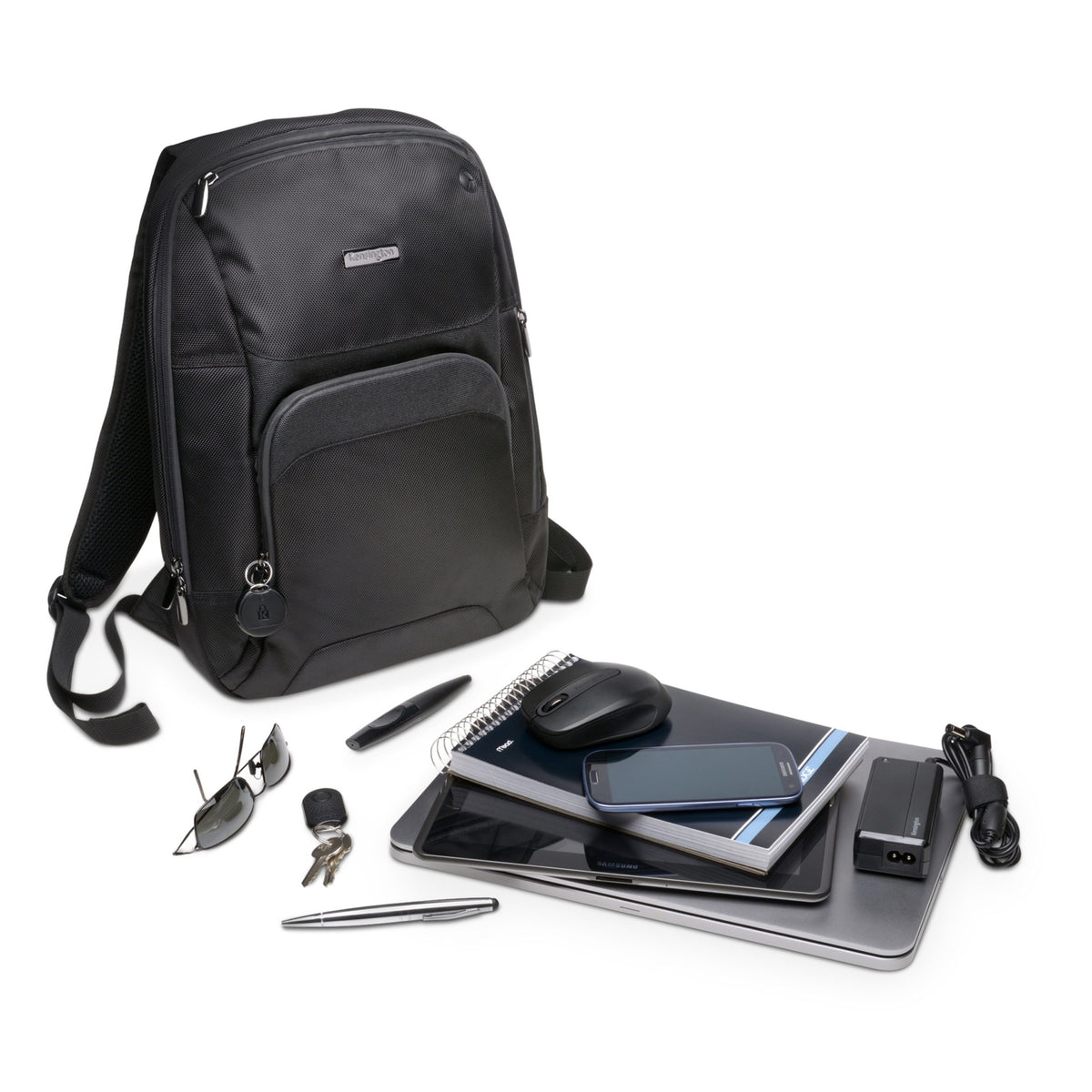 RUCSAC Kensington, pt. notebook de max. 14 inch, 1 compartiment, buzunar frontal x 2 | buzunar lateral, waterproof, nylon