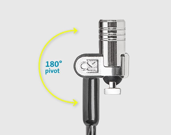 CABLU securitate KENSINGTON pt. notebook slot standard,cheie standard,conectare directa,1.8m, cablu otel ultra-carbon,permite pivotare si rotire, "MicroSaver 2.0" "K65020EU"