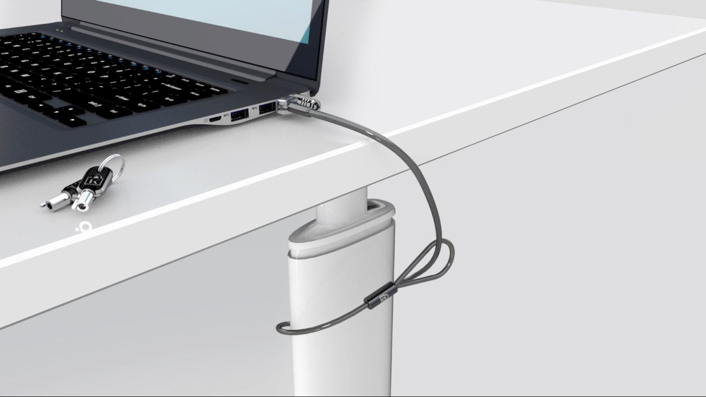 CABLU securitate KENSINGTON pt. notebook slot standard,cheie standard,conectare directa,1.8m, cablu otel ultra-carbon,permite pivotare si rotire, "MicroSaver 2.0" "K65020EU"