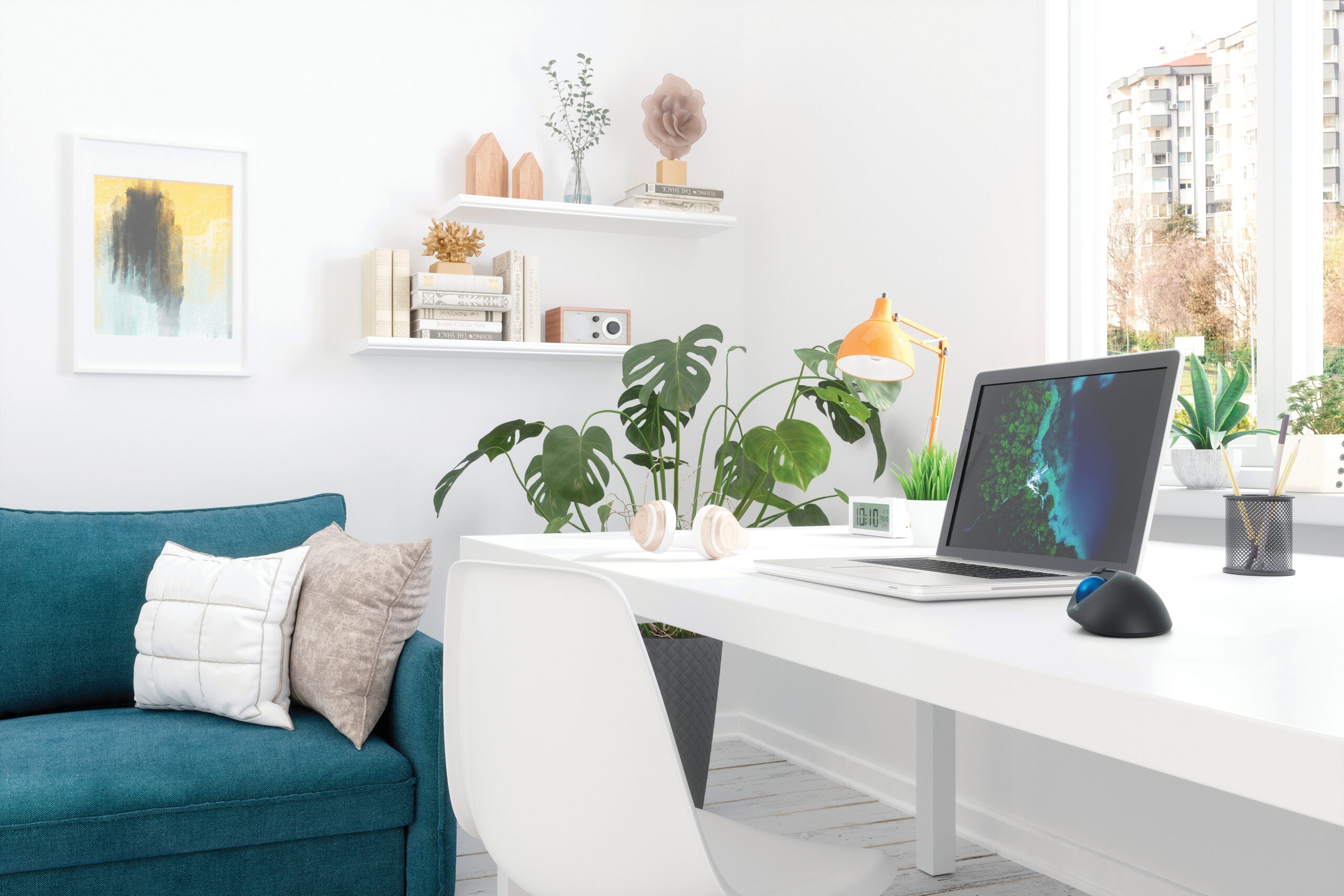 MOUSE Kensington - ergonomic, "Profit Ergo", PC sau NB, wireless, Bluetooth | 2.4GHz, optic, 1600 dpi, butoane/scroll 5/1, buton selectare viteza, negru, "TB450", "K72194WW"