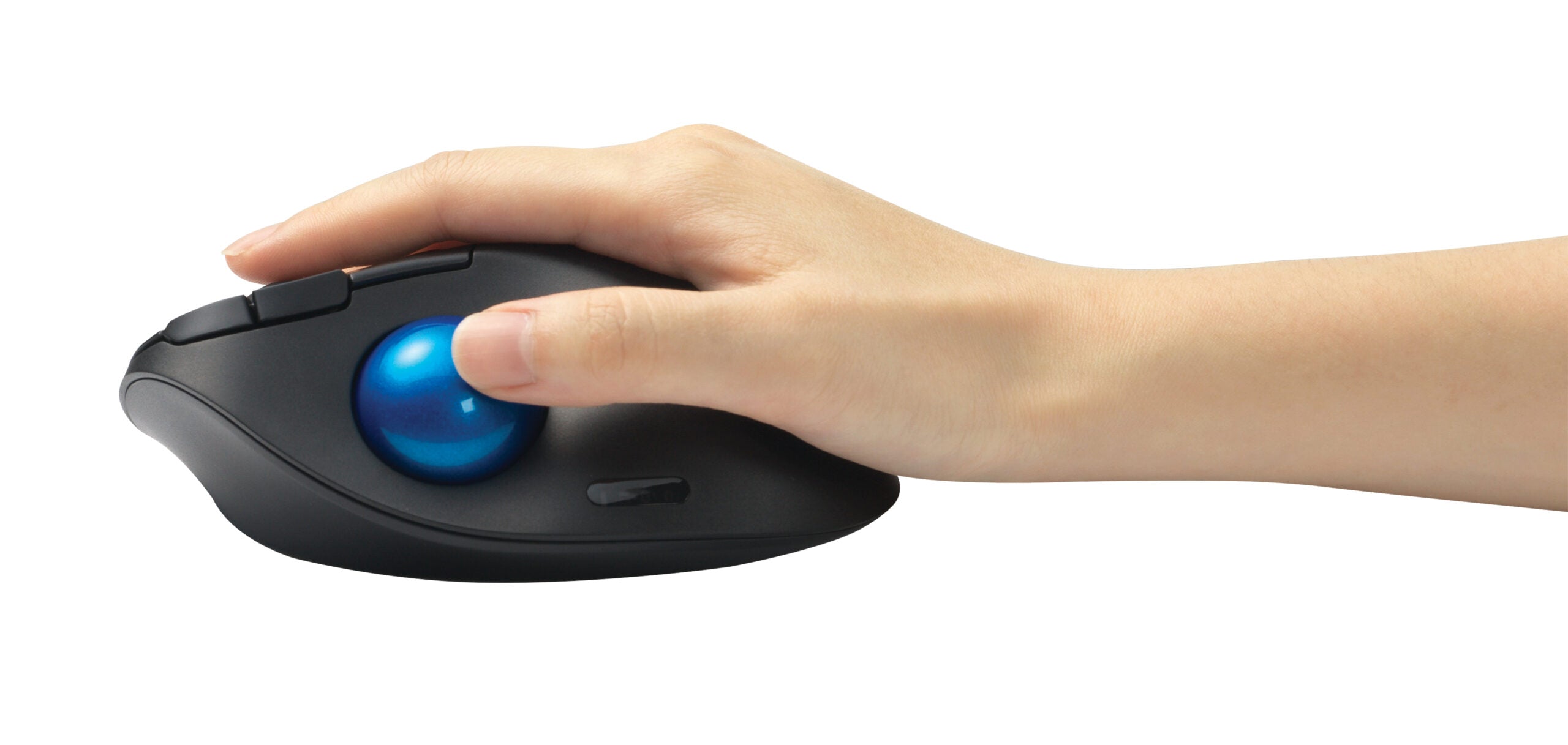 MOUSE Kensington - ergonomic, "Profit Ergo", PC sau NB, wireless, Bluetooth | 2.4GHz, optic, 1600 dpi, butoane/scroll 5/1, buton selectare viteza, negru, "TB450", "K72194WW"