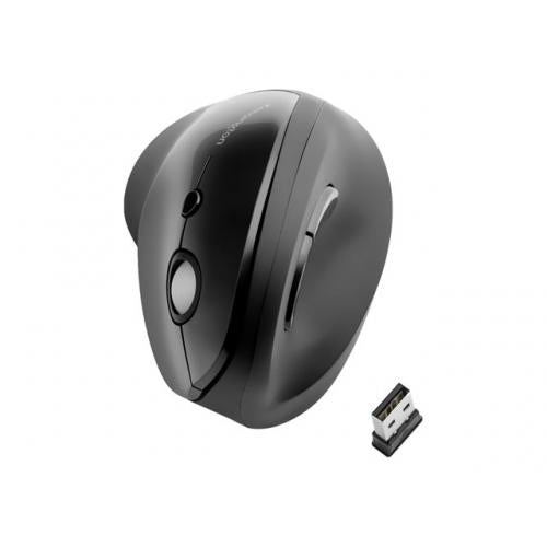 MOUSE Kensington - ergonomic, PC sau NB, wireless, 2.4GHz, optic, 1600 dpi, butoane/scroll 6/1, butoane programabile, ergonomic, negru, "K75501EU"