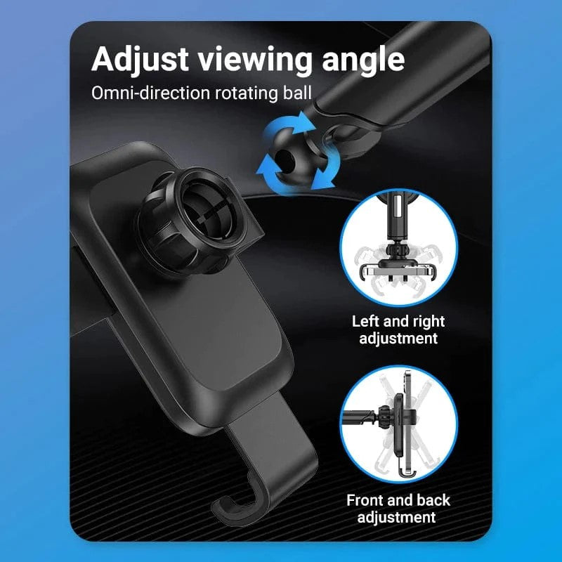 Suport AUTO Vention pt SmartPhone, fixare parbriz sau bord prin ventuza, unghi reglabil, device compatibil 4.7-7.2inch, negru, "KCOB0" - 6922794764866