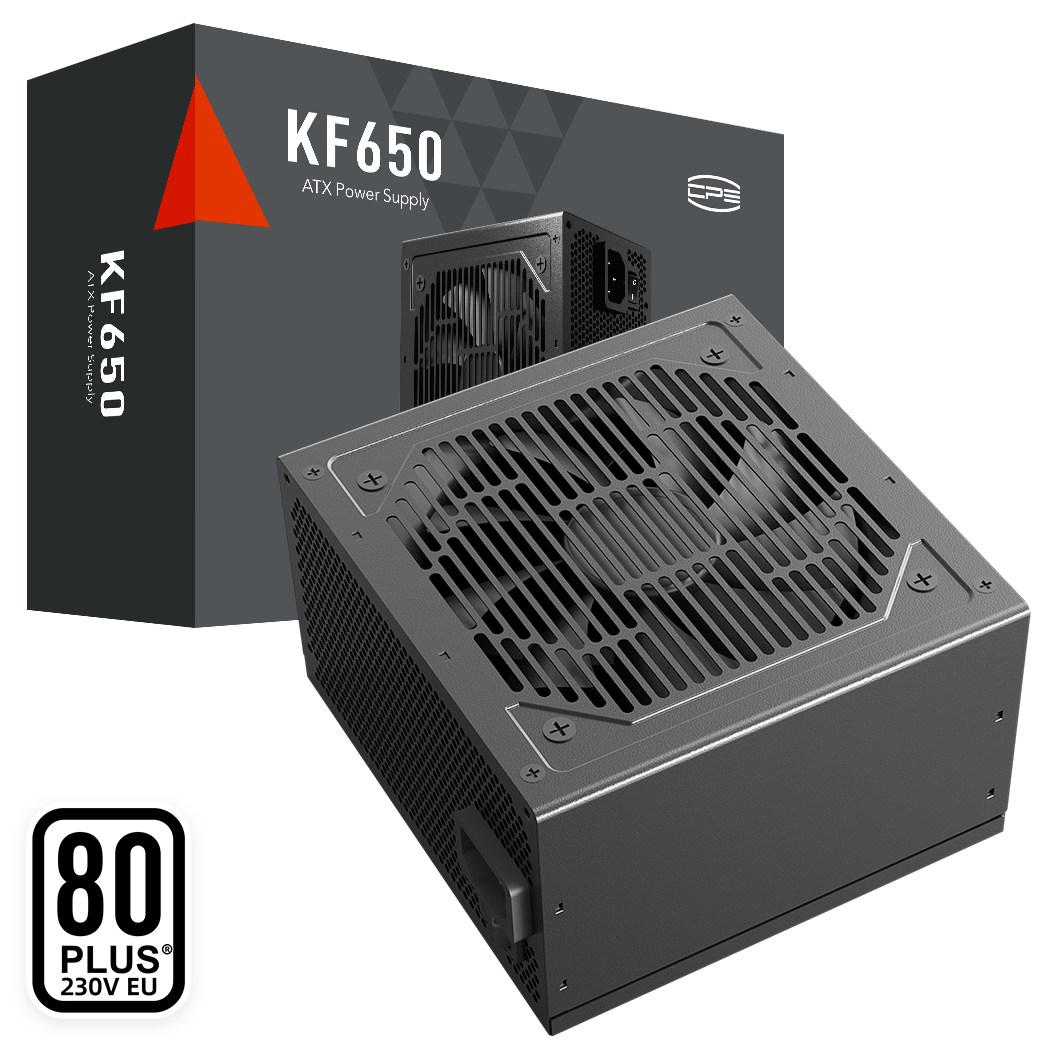 SURSA PCCOOLER, 650W, fan 120mm, certificare 80PLUS White, MB 20+4 pin x 1, CPU 4+4 pin x 2 , PCI-E 6+2 pin x 2, SATA x 3, "KF650"