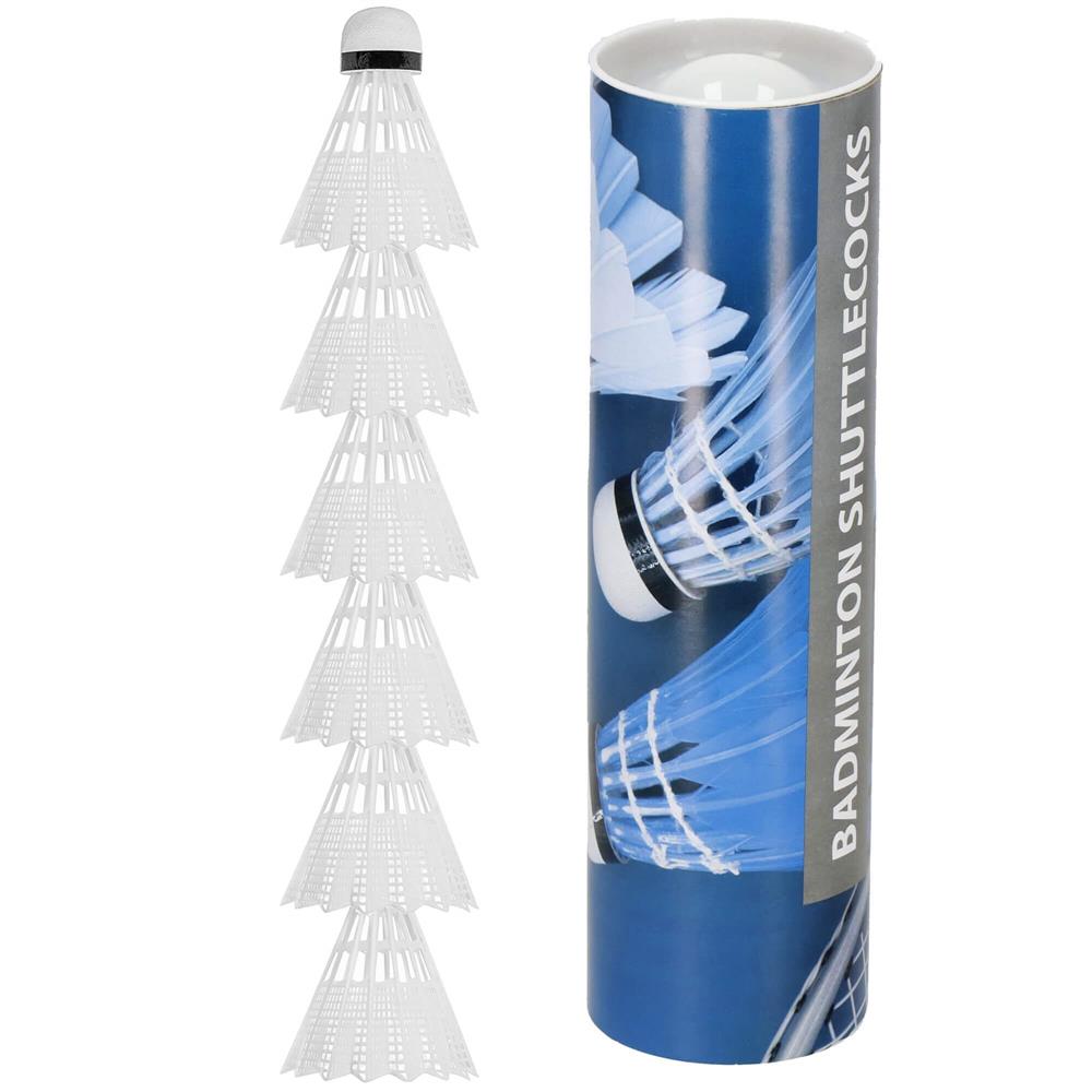 Set badminton 9 piese, 2 rachete metalice, 6 fluturasi si husa, 66 cm, multicolor