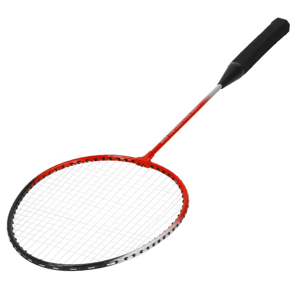Set badminton 9 piese, 2 rachete metalice, 6 fluturasi si husa, 66 cm, multicolor