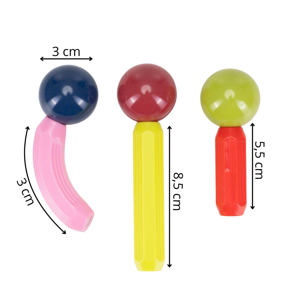 Set de constructie din piese magnetice educative pentru copii 100 de piese, colorate