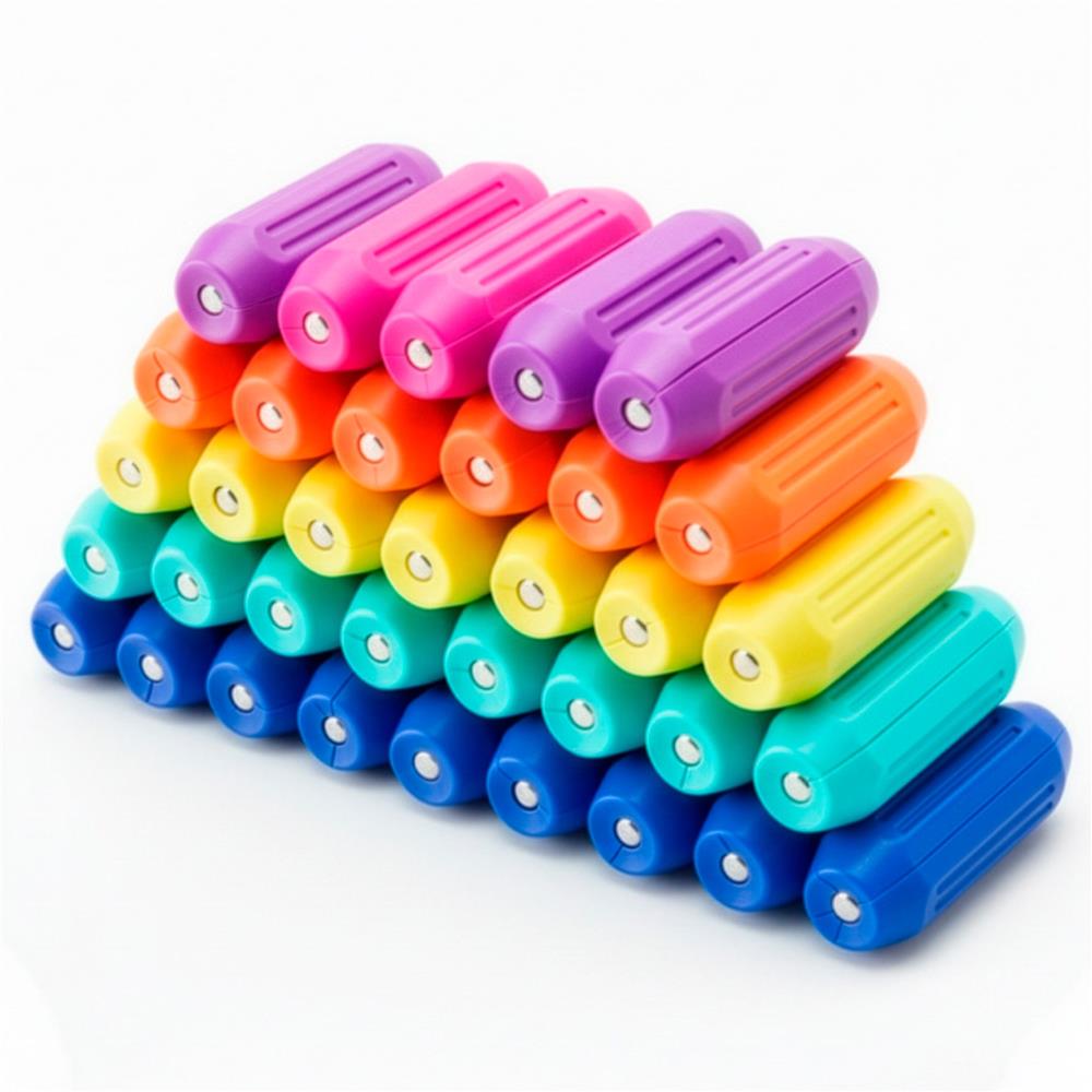 Set de constructie din piese magnetice educative pentru copii 100 de piese, colorate