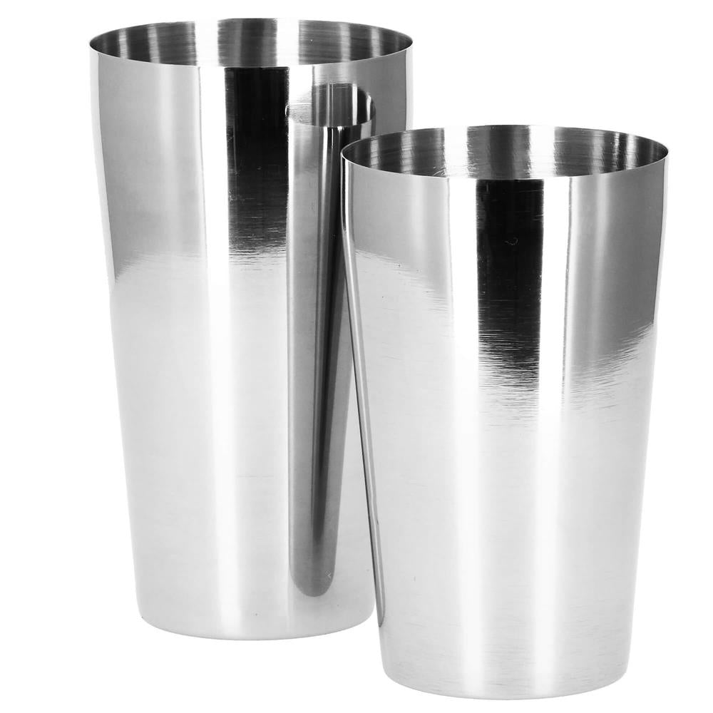 Set barman 14 piese din inox, cu shaker 750 ml, dozatoare, ustensile si suport, pentru cocktailuri, gri