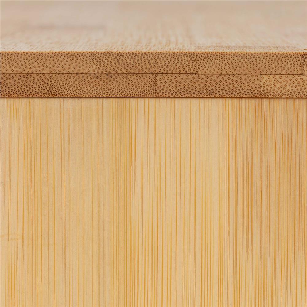 Cutie pentru paine din bambus cu fereastra transparenta, inchidere magnetica, 40x20x23 cm, bambus natural