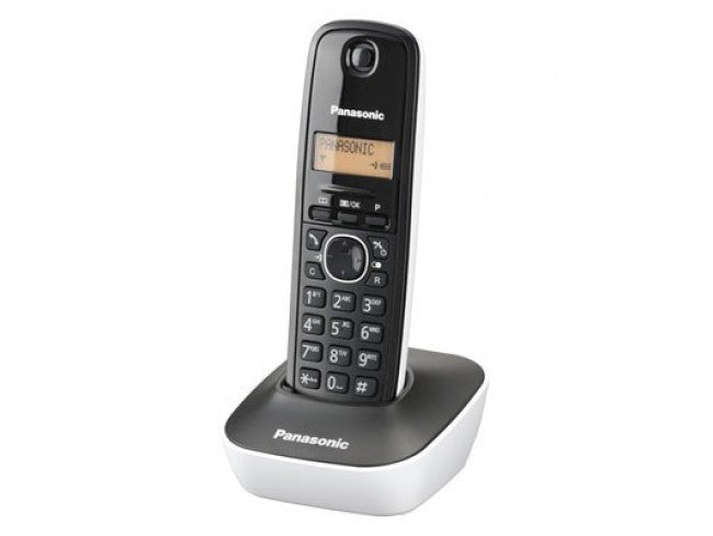 Telefon DECT alb/negru, KX-TG1611FXW, Panasonic, "KX-TG1611FXW"