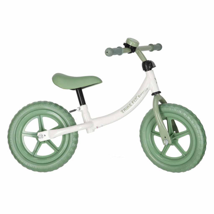 Bicicleta fara pedale pentru copii, cadru din otel, roti EVA, ghidon si sezut reglabile, maxim 30 kg, 80x38x58 cm, verde