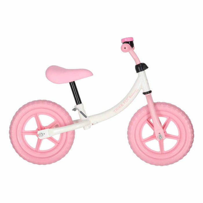 Bicicleta fara pedale pentru copii, cadru din otel, roti EVA, ghidon si sezut reglabile, maxim 30 kg, 80x38x58 cm, roz