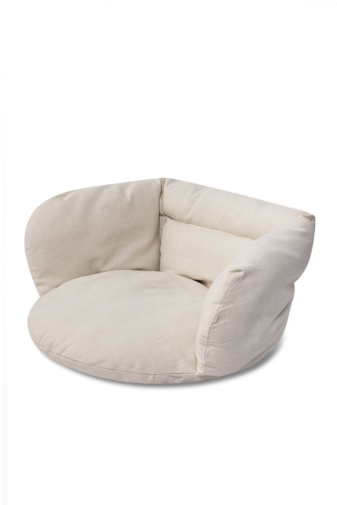 Perna pentru leagan tip cuib 56x63x36 cm, umplutura moale, ecru