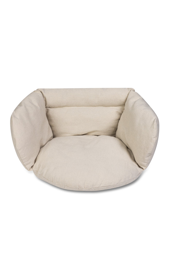 Perna pentru leagan tip cuib 56x63x36 cm, umplutura moale, ecru