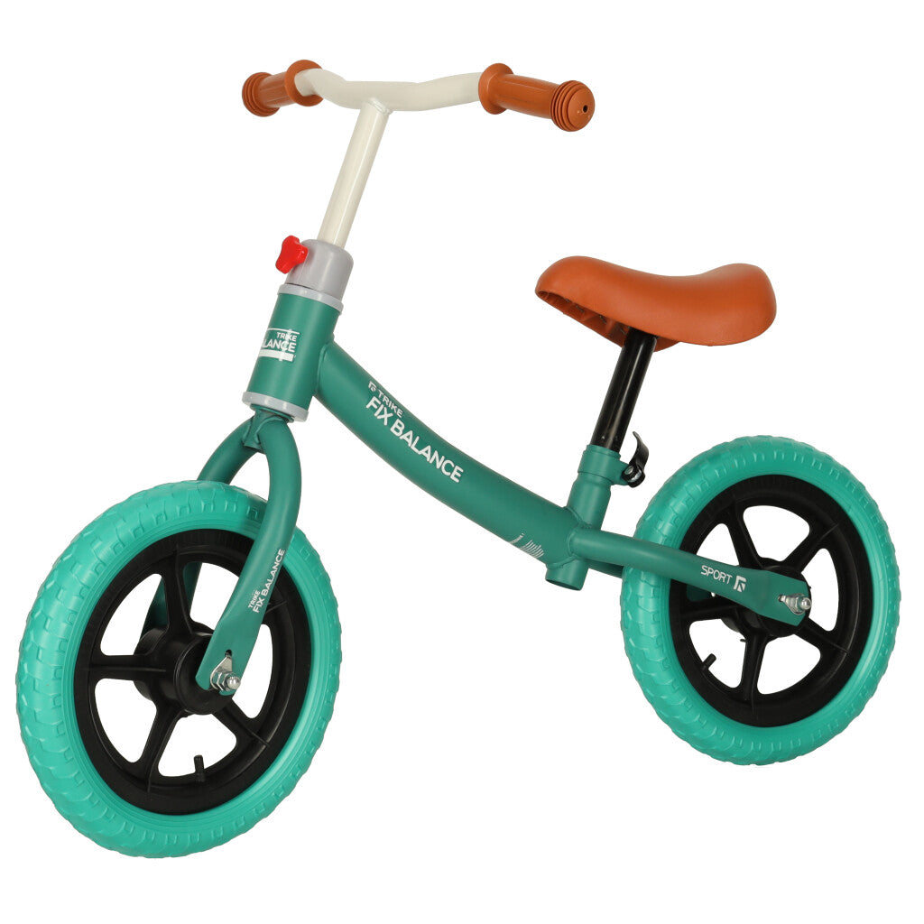 Bicicleta fara pedale pentru copii 80x40x57 cm, reglabila, roti din spuma, 1.8 kg, turcoaz