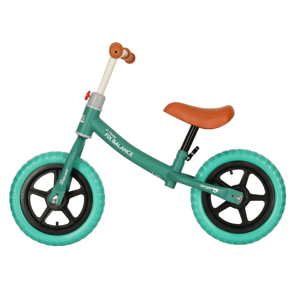 Bicicleta fara pedale pentru copii 80x40x57 cm, reglabila, roti din spuma, 1.8 kg, turcoaz