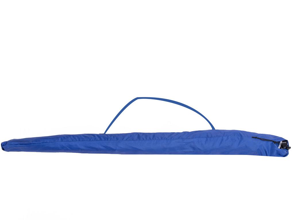 Umbrela de plaja tip cort, 240x230 cm – protectie solara, antivant, pliabila, cu husa