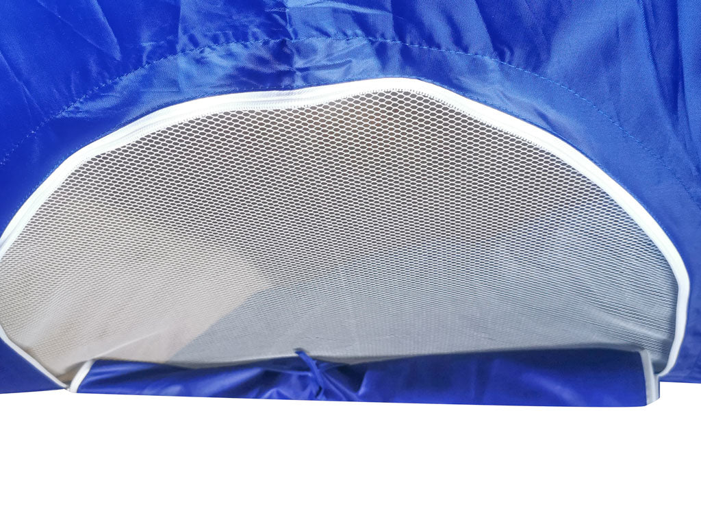 Umbrela de plaja tip cort, 240x230 cm – protectie solara, antivant, pliabila, cu husa