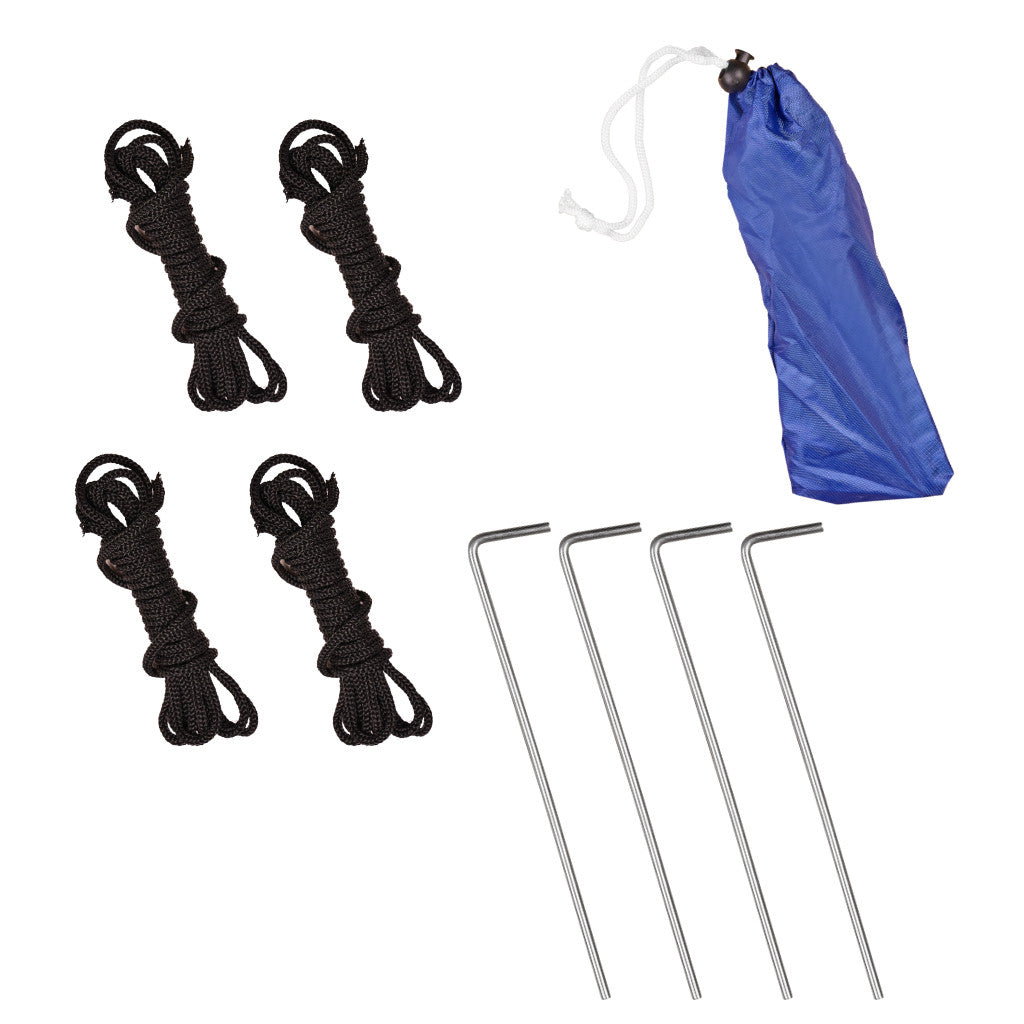 Umbrela de plaja tip cort 2 in 1 cu paravan lateral, ventilatie si protectie UV, diametru 213 cm, albastru