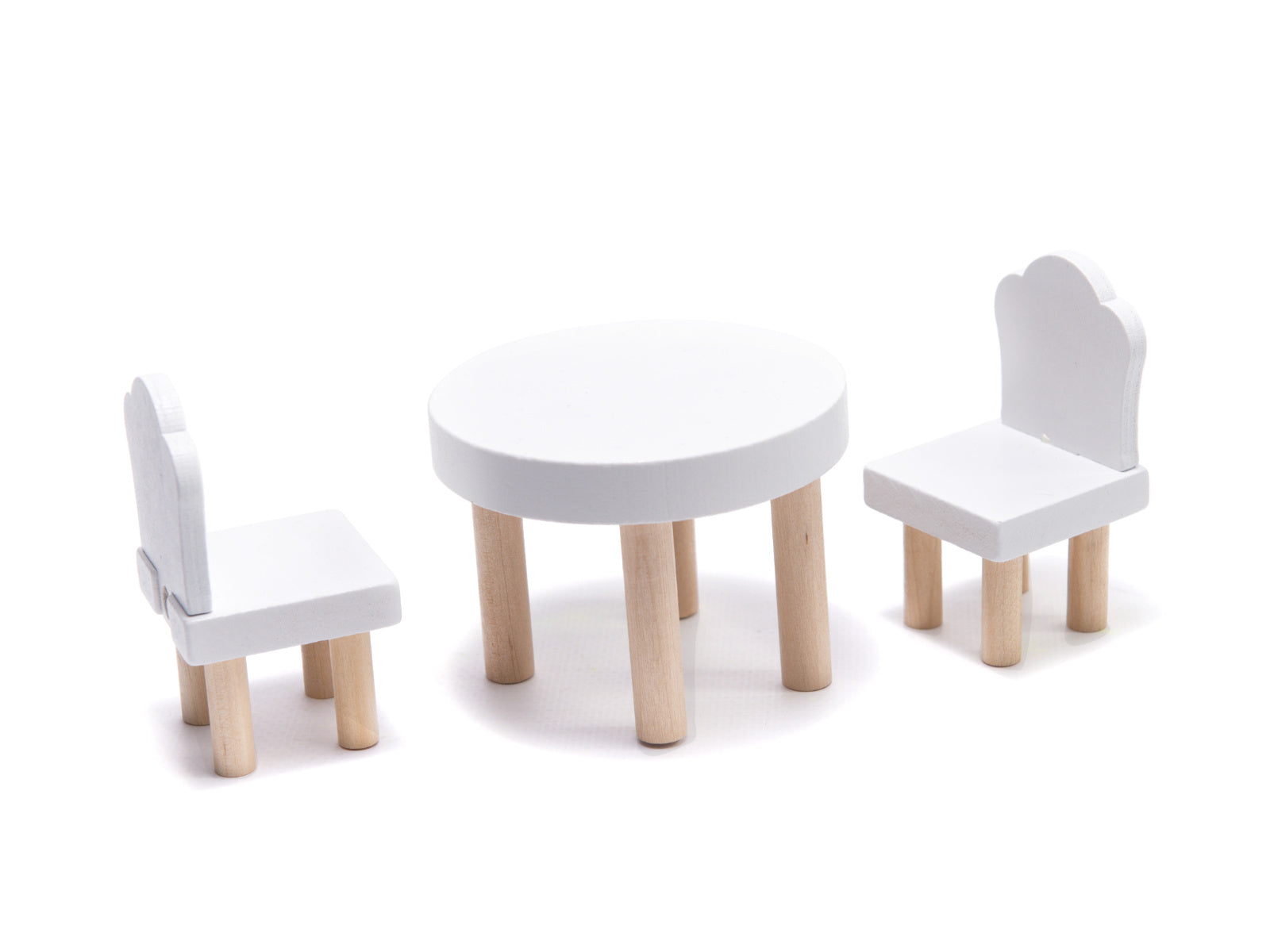 Casa de papusi mare din lemn cu 3 etaje, 4 camere, terasa, mobilier si iluminare LED, 62x27x78 cm, alb