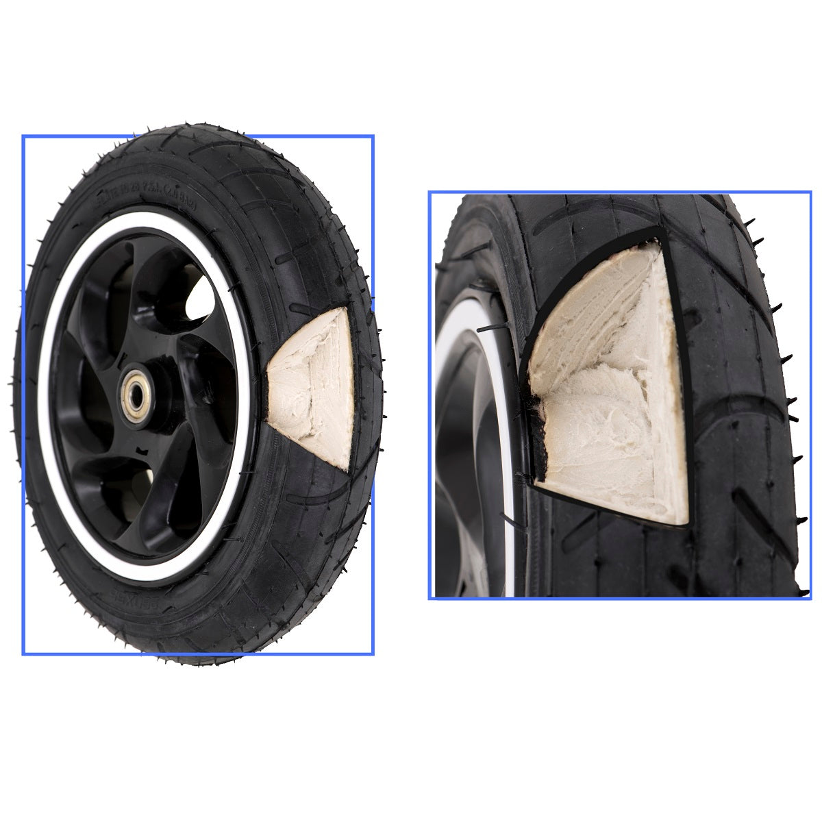 Tricicleta 3in1 105x52x94 cm, sezut rotativ 360°, roti fara aer, copertina reglabila, negru