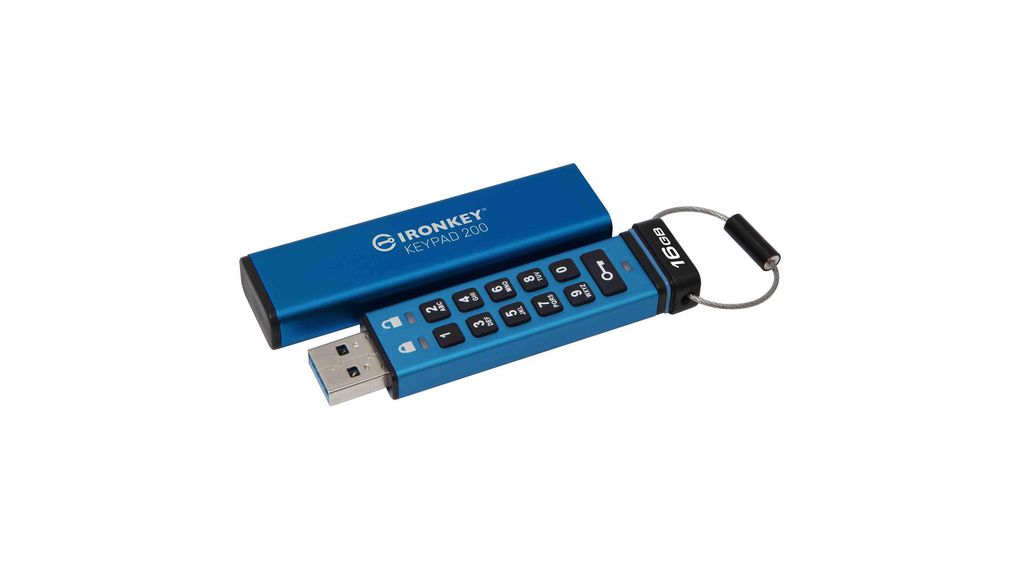 16GB Kingston Ironkey Keypad 200C USB Fl 