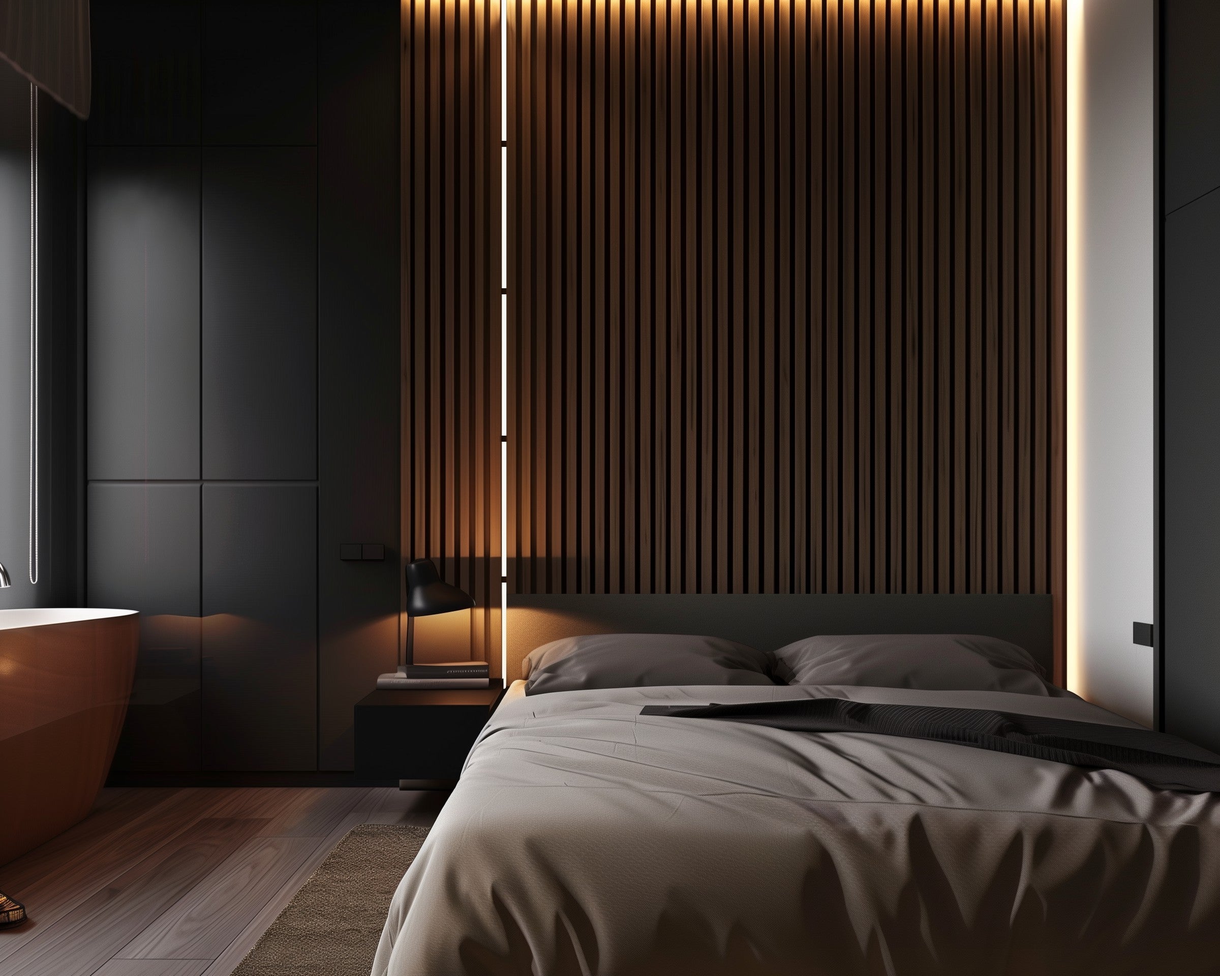 Set iluminare led pentru riflaje MDF, varianta IV, 1 lampa x 2 metri, 520 lm, 5.6W, telecomanda
