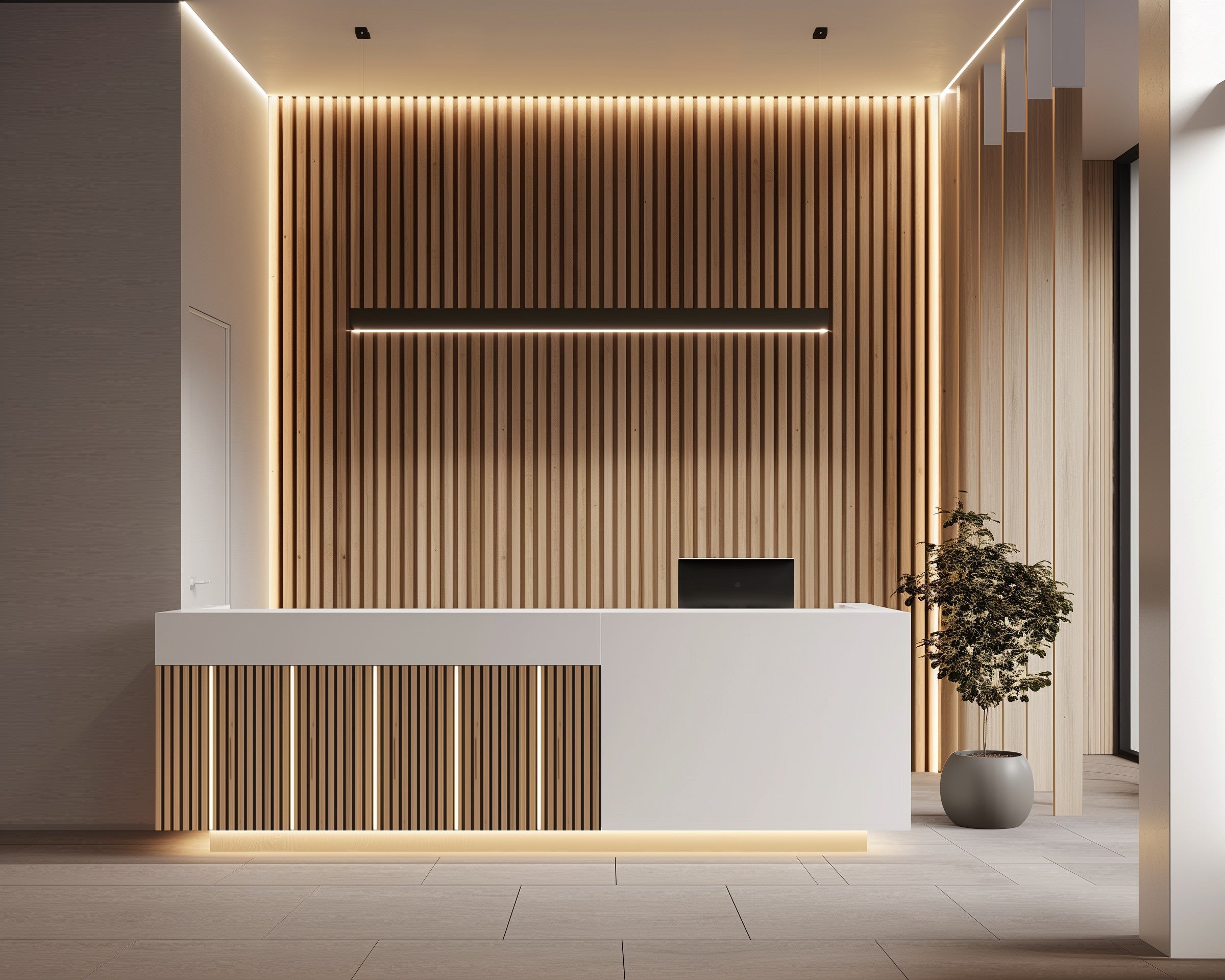 Set iluminare led pentru riflaje MDF, varianta IV, 1 lampa x 2 metri, 520 lm, 5.6W, telecomanda