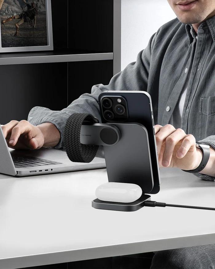 Statie de incarcare wireless Aukey, LC-MC312 (EU), 15W, fast charge, 1 x USB-C, negru, "LLTSEUN1049283" - 689323787432